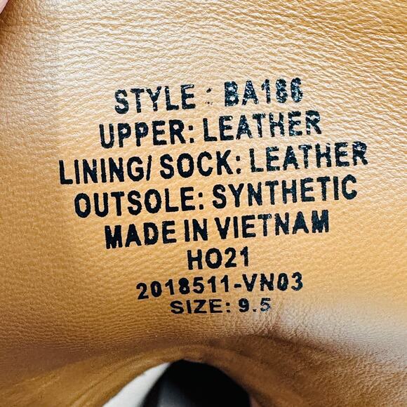 J. Crew Women's Gwen Lug-Sole Rich Oak Leather Lace-Up Boots BA186 Size 9.5 - Picture 11 of 11